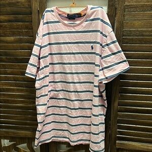 Polo by Ralph Lauren Pink and Blue Short Sleeve Tee